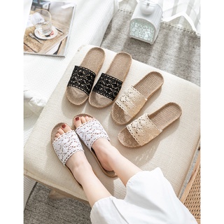 Dép cói ren đi biển, đi ở nhà, đế siêu nhẹ