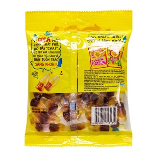 Kẹo dẻo Chupa Chups 3 vị: 15 gói (Trái cây, Dâu Đường, Cola)