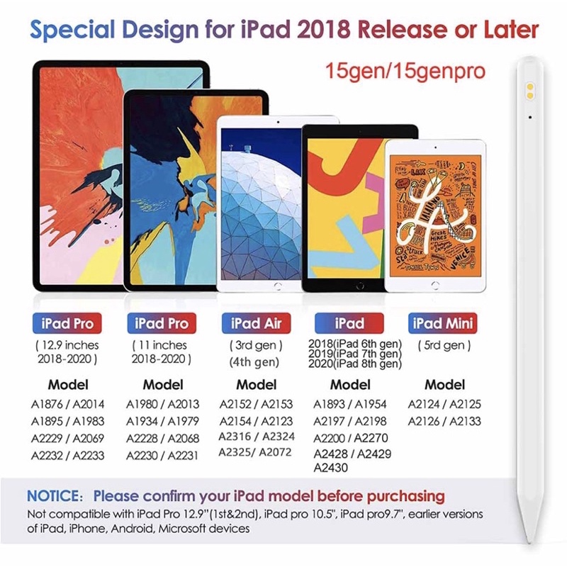 Bút cảm ứng dành cho ipad2018-2021