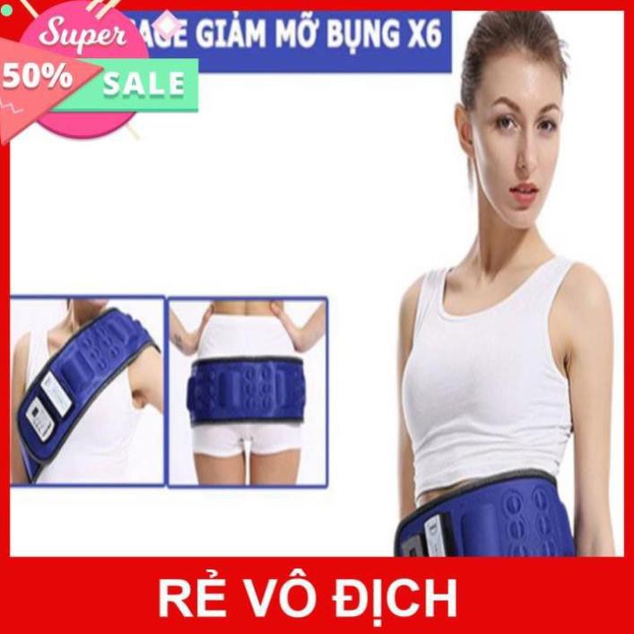 Đai massage giảm mỡ bụng HCR-X6, loại không dây dùng pin sạc - phiên bản mới 2020