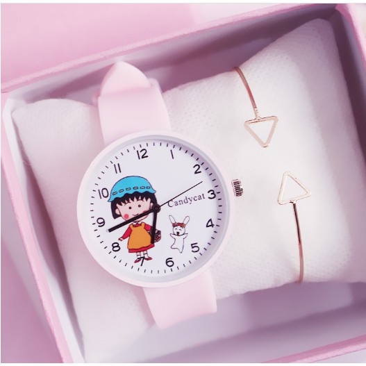 ( Giá Sỉ ) Đồng hồ thời trang nữ Candycat Maruko Ht169