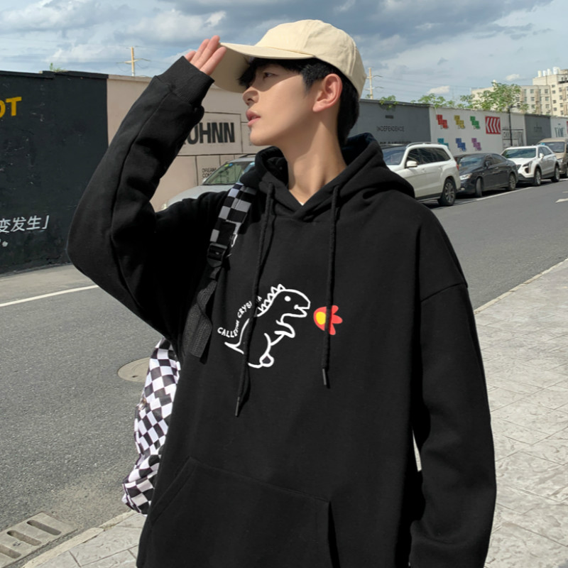 Áo hoodie dáng rộng phối túi kangaroo dành cho cặp đôi | BigBuy360 - bigbuy360.vn