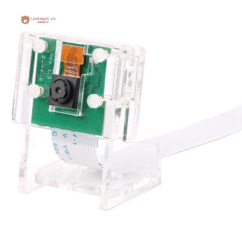 Webcam 1080p + Giá Đỡ Trong Suốt 5mp Cho Raspberry Pi 4 / 3b + / 3b / 2b / Zero