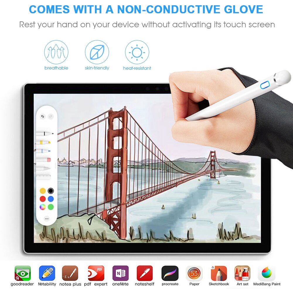 Bút Cảm Ứng 1st Gen Stylus GOOJODOQ Cho Pro Air 2 3 Mini 4 Tablet / Android pad