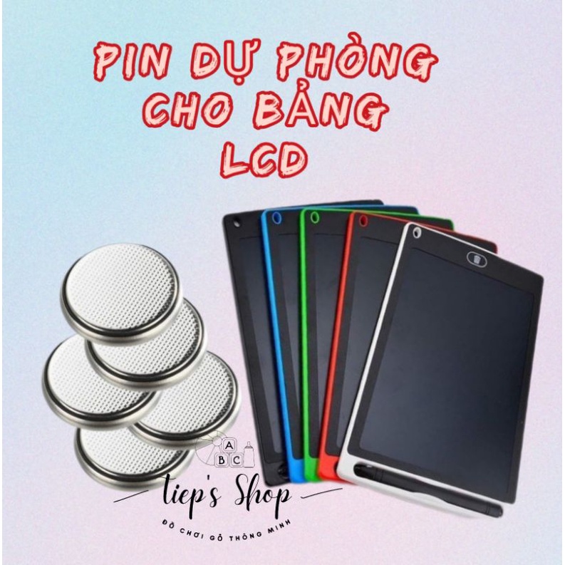 PIN DỰ PHÒNG LẮP BẢNG VIẾT-VẼ THÔNG MINH LCD mua 5 tặng 1