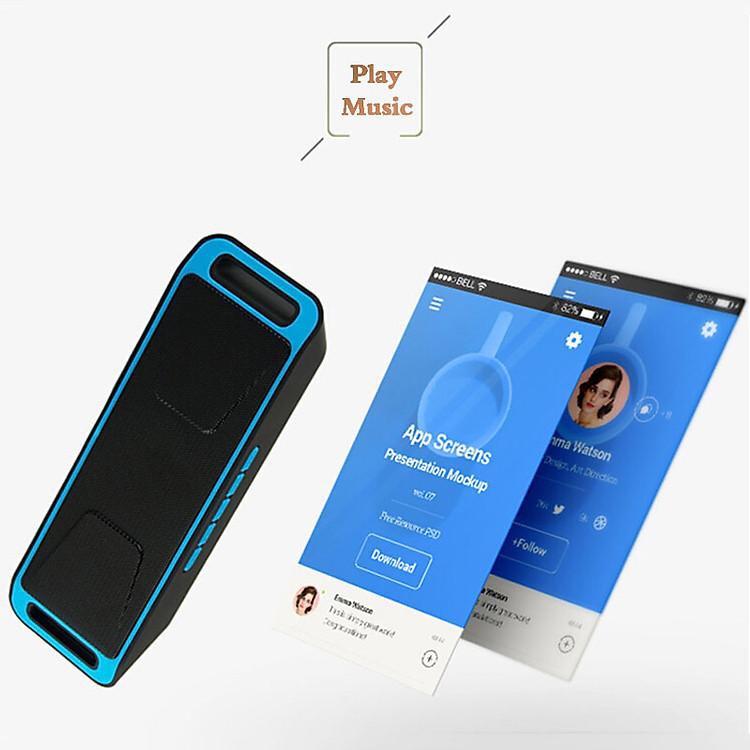 Loa Bluetooth Mini SC211 siêu trầm, tích hợp loa kép cho âm thanh sống động hỗ trợ thẻ nhớ TF và đài FM
