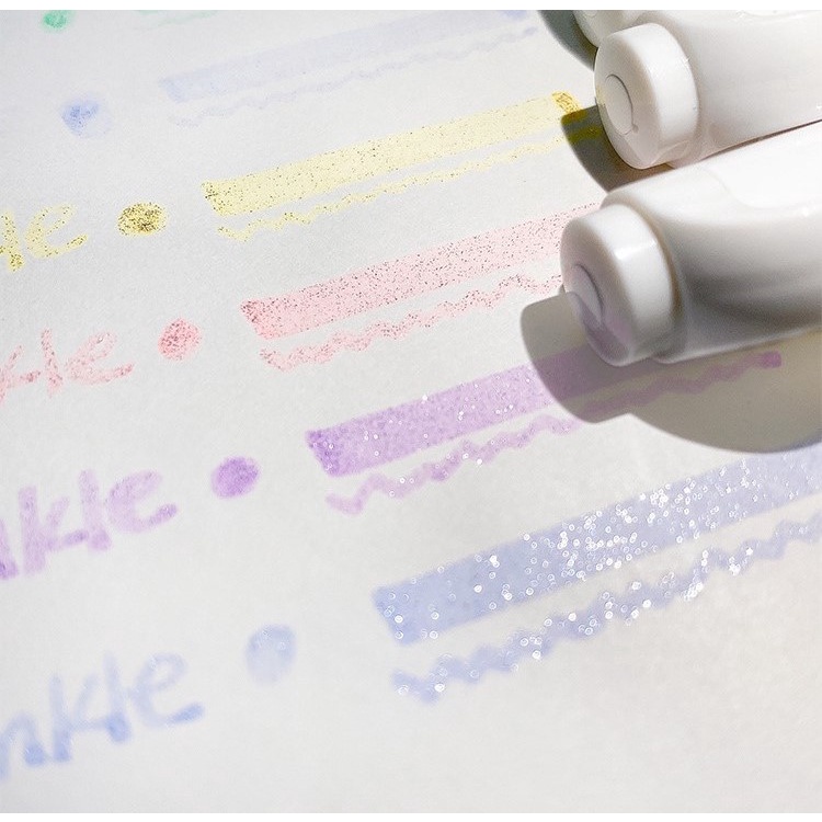 Bộ bút highlight kim tuyến Twinkle trang trí sổ tay bullet journal