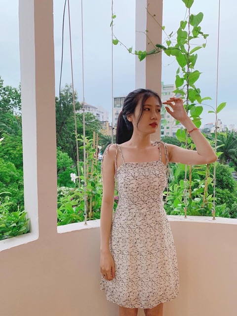 Flower Mini Dress 🌼 - Đầm hoa 2 dây