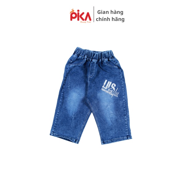 Quần áo trẻ em - Pika kids - Quần bò bé trai chất liệu jean mềm, co giãn - cho bé từ 25-42 kg