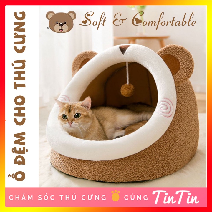 Ổ Đệm Cho Chó Mèo Thú Cưng - Ổ Đệm Nằm Gấp Gọn Cho Chó Mèo #Tintin Pet Store