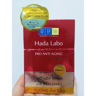 Combo Kem dưỡng & dung dịch dưỡng chuyên biệt Hada Labo Pro Anti Aging chống lão hóa