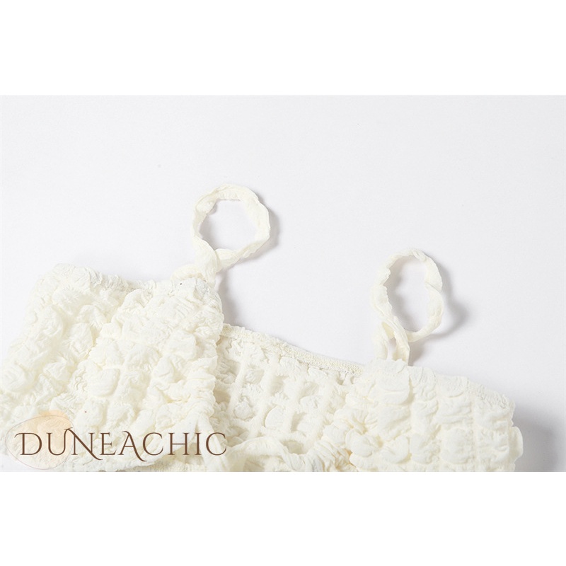 DUNEA Set Áo Tank Top Và Chân Váy Lưng Cao Thời Trang Cho Nữ