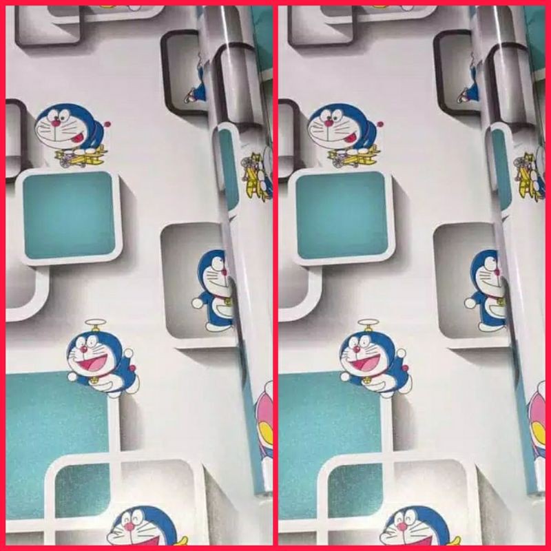 Giấy Dán Tường Hình Doraemon 3d Kích Thước 45x10 Mtr