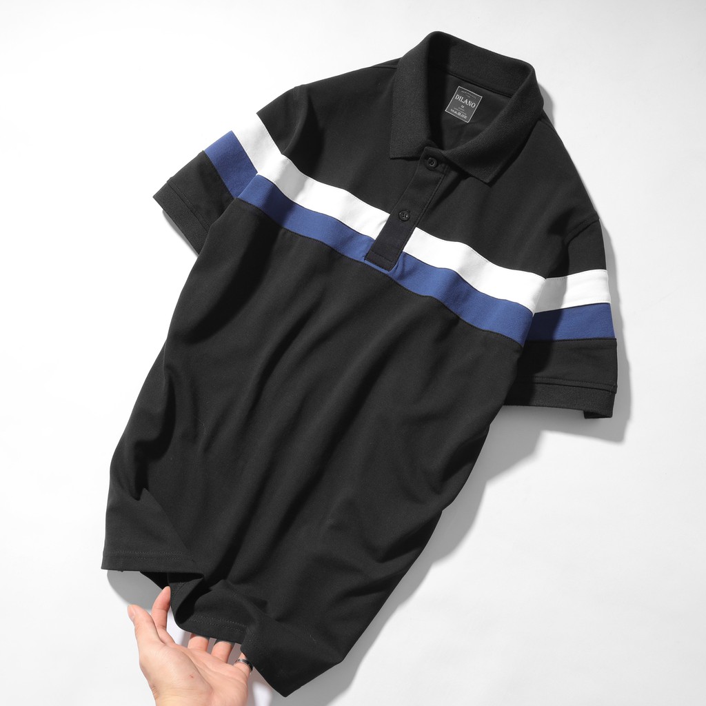 Áo polo nam cổ bẻ phối sọc ngang mang cách năng động trẻ trung DILANO APD04 | BigBuy360 - bigbuy360.vn