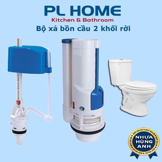 Bộ xả bồn cầu, bộ xả két nước bồn cầu gạt, 1 nút nhấn, 2 nút nhấn