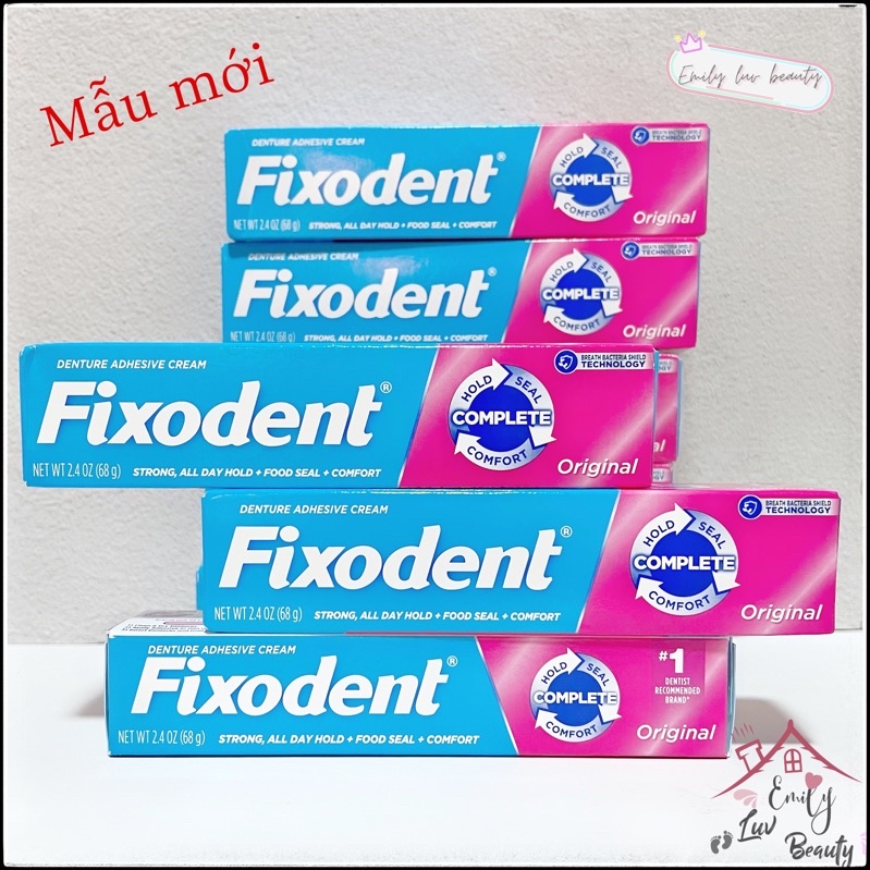 [ Bán giá sỉ] Keo dán răng giả Mỹ Fixodent 68g