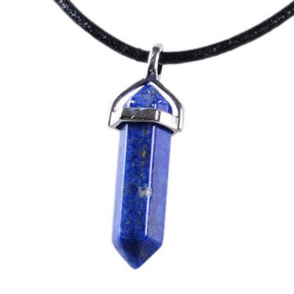 Đá Lapis Lazuli Tự Nhiên Kèm Dây Cổ GEMBANK