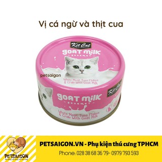 Pate Cho Mèo KitCat Sữa Dê Lon 70G
