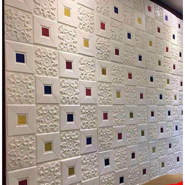 Xốp Dán Tường Giả Da P8 , Kích Thước 70x70 cm , Loại 1 Cao Cấp Có Sẵn Keo Siêu Dính | BigBuy360 - bigbuy360.vn