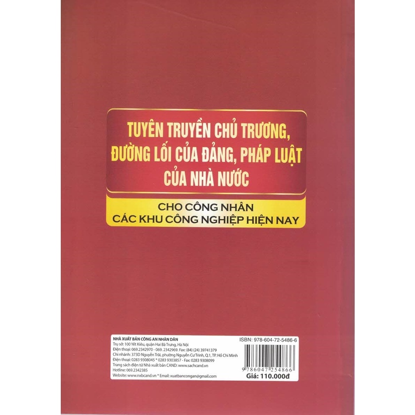 Sách - Tuyên Truyền Chủ Trương, Đường Lối Của Đảng, Pháp Luật Của Nhà Nước Cho Công Nhân Các Khu Công Nghiệp Hiện Nay