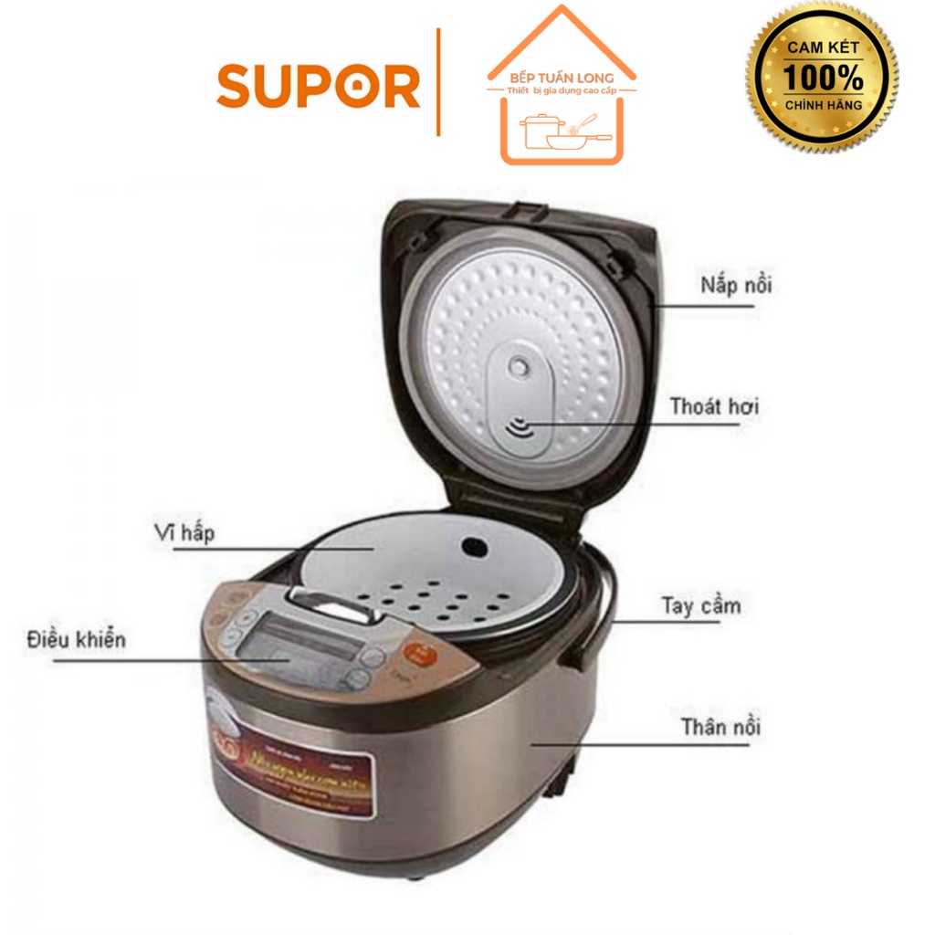 Nồi Cơm Điện Tử Lòng Niêu SUPOR CFXB50FC33VN-75,1,8L, 750W - Hàng Chính Hãng bảo hành 12 tháng