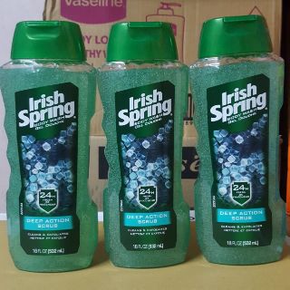 Sữa tắm Irish Spring Gel Douche Deep Action Scrub 532ml của Mỹ