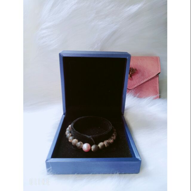 Hộp Da PU Xanh Đựng Vòng, Trang Sức, Lắc Tay, Đựng Được Vòng Size To