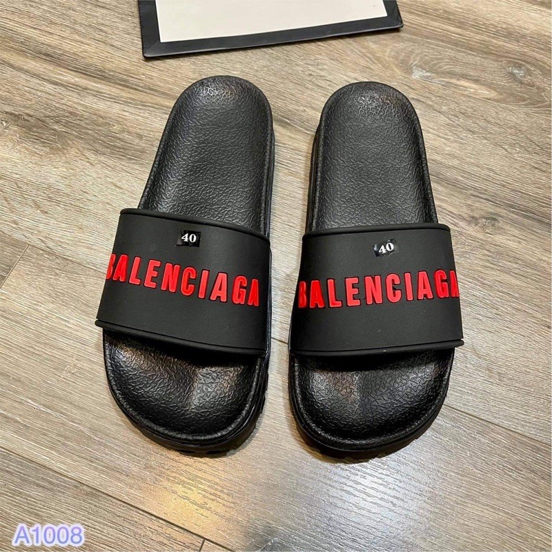 Dép nam quai ngang balenciag,moschino,Icon_Dép lê nam đế đúc cao su_Dép nam mới nhất 2021