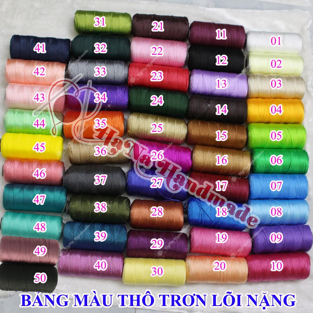 Sợi Thô Trơn (Màu 26-50)-23k/cuộn~ 200gram