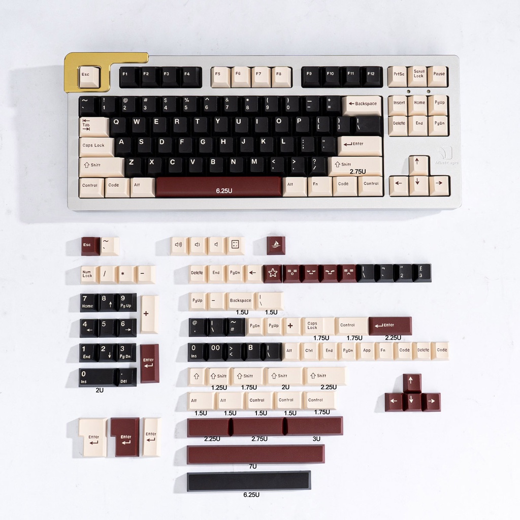 Keycaps ABS Rome Cherry Profile 173 Phím Dành cho phím cơ