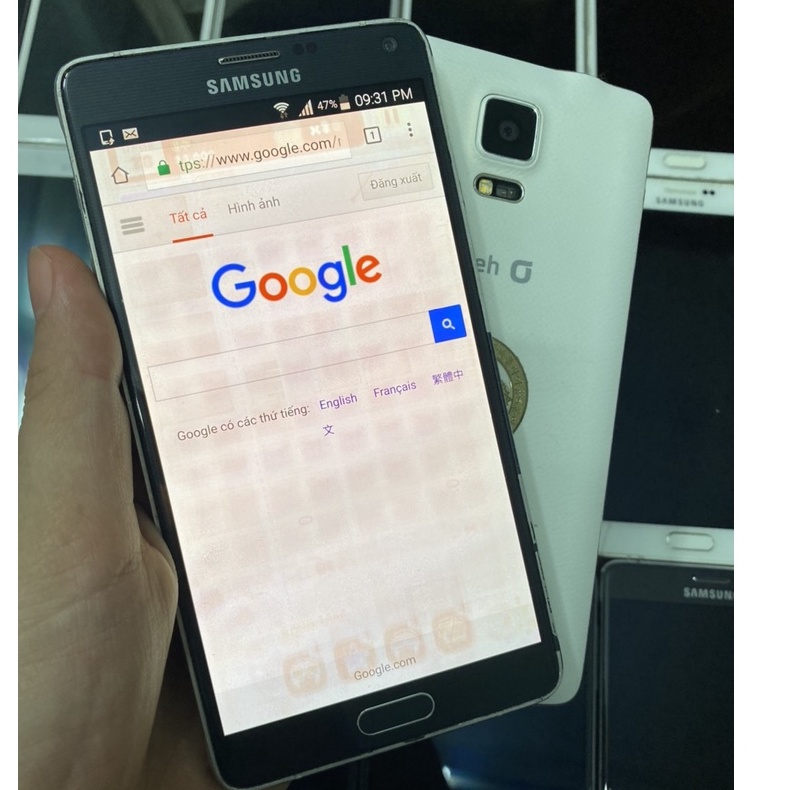 Điện thoại Samsung Galaxy Note 4-1Sim Ram3/32G Chữa Cháy Máy Màn Hình Ám Giá Rẻ