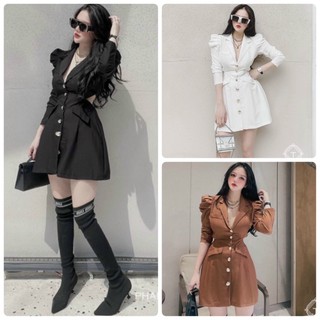 Đầm vest khoét eo