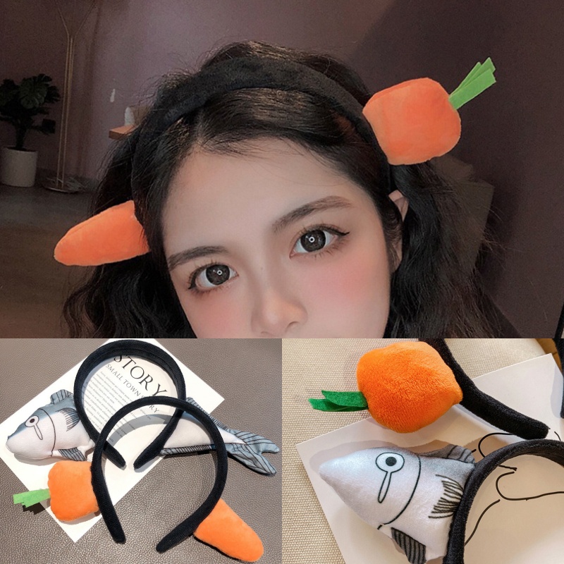 Bờm tóc cute Hàn Quốc cute cho bé bờm cài tóc tai mèo hình thú xinh - B