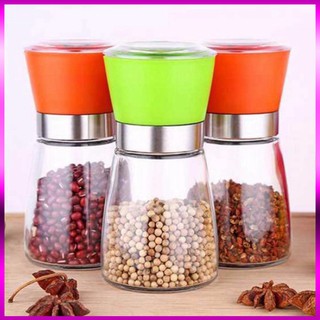 Combo 2 Cối Xay Tiêu Kiêm Đựng Tiêu Đa Năng Bằng Thủy Tinh Có Tay Cầm Vặn Tiện Lợi (Nhiều Màu) phục vụ khách hàng