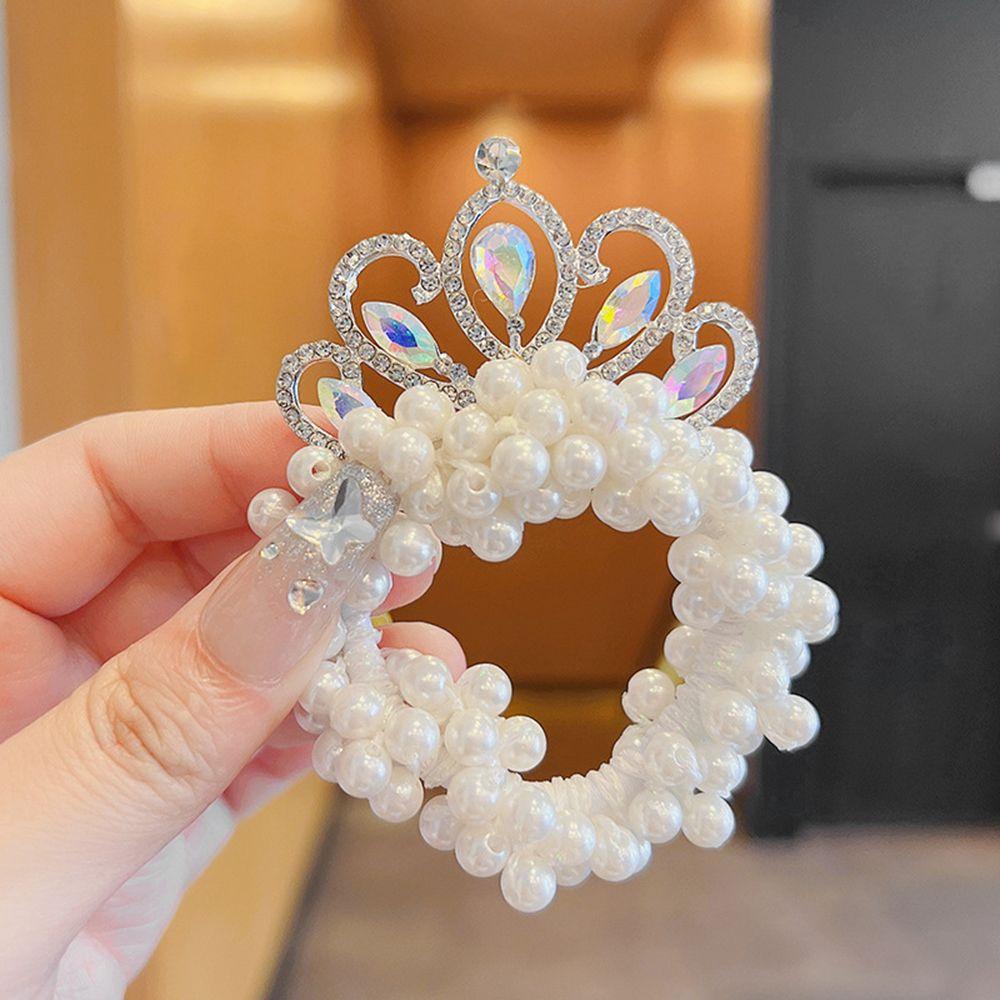 Dây Buộc Tóc Hình Vương Miện Sang Trọng Cho Bé Gái