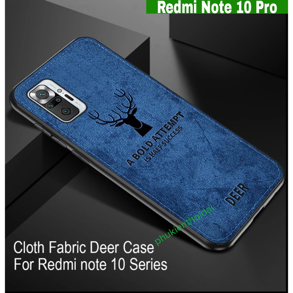 Ốp Redmi Note 8 Pro / Redmi 9 / Note 9s / Note 10 Pro / Note 9 Pro vải mền đầu hươu cao cấp