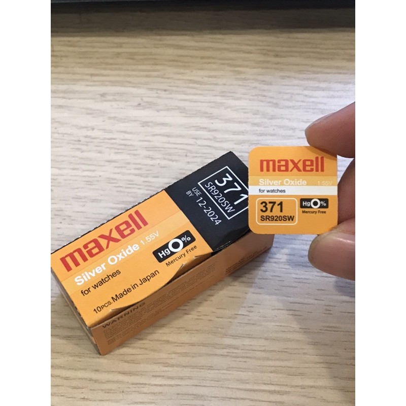 Pin Maxell SR920SW - SR920 - 920 - 371 - AG6 - LR920 Pin Đồng Hồ Đeo Tay Chính Hãng Nhật Bản