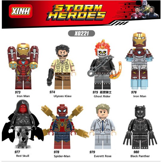 Minifigures Các Nhân Vật Siêu Anh Hùng X0221