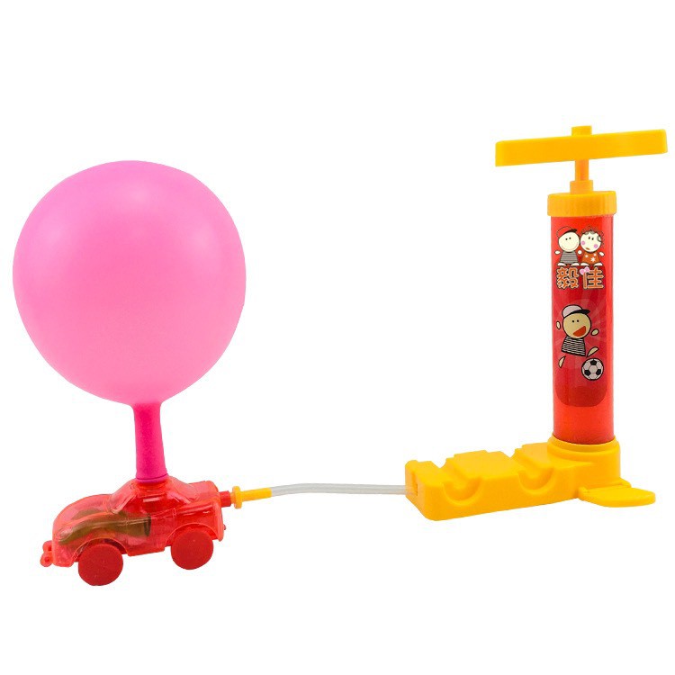 Đồ chơi xe chạy bong bóng kèm đồ bơm bong bóng vui nhộn quà tặng cho bé trẻ em