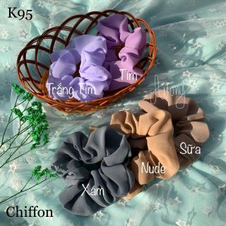 💓 Dây cột tóc mẫu #Scrunchies vải Chiffon