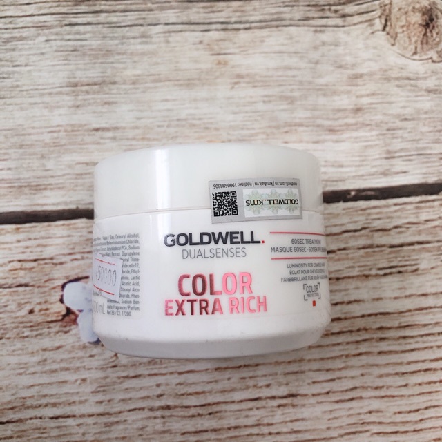 [+Tặng mũ trùm][Chính hãng] HẤP DẦU GOLDWELL 60S DƯỠNG MÀU TÓC NHUỘM COLOUR TREATMENT ĐỨC 200ML