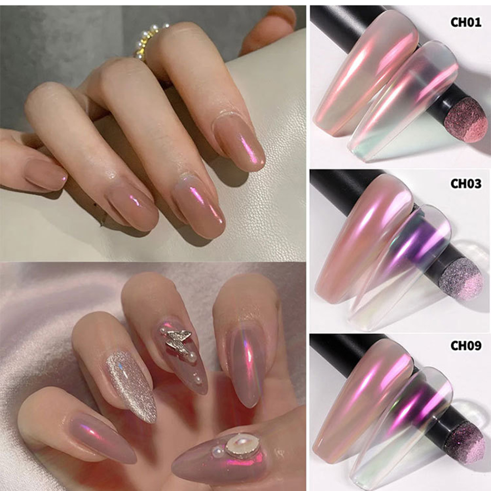 Bút Trang Trí Móng Tay Air Cushion Hiệu Ứng Gương Lấp Lánh Ấn Tượng