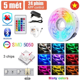 Bộ đèn led cuộn nháy theo nhạc 16 triệu màu - đèn led tiktok
