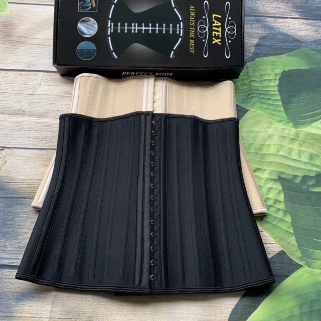 Đai nịt bụng latex siết eo cao 23 cm