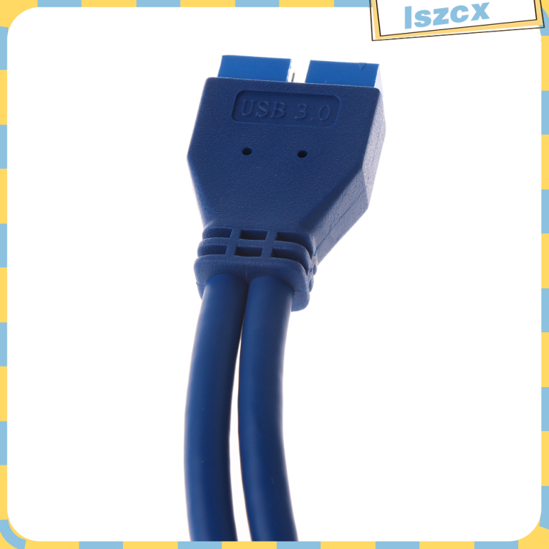 1x Usb3.0 20 Pin Male To 20 Pin Female Cable 0.5m Blue Color | BigBuy360 - bigbuy360.vn