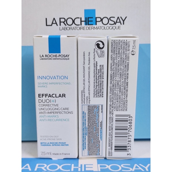 [Date 11/2024] Kem dưỡng da thông thoáng lỗ chân lông ngăn ngừa thâm và mụn La Roche-Posay Effaclar Duo+ 15ml&40ml