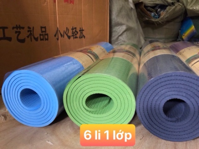 THẢM TẬP GYM -YOGA CAO CẤP TPE.TẶNG TÚI RÚT ĐỰNG THẢM