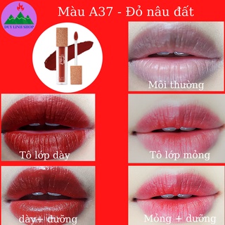Son môi Cao cấp Black Rouge Ver7 màu A37 - Đỏ Nâu Đất hiện đại 2021