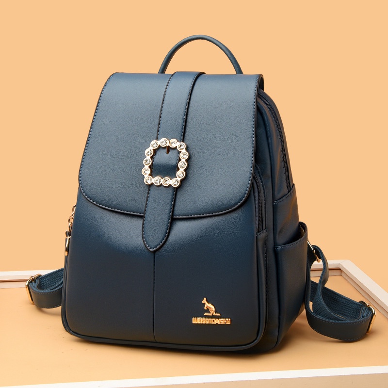 Ba Lô Da Đính Kim Cương Giả Sức Chứa Lớn Cho Nữ