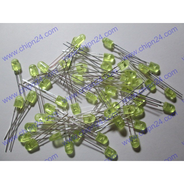 [50 CON] (TK1) Led 5mm Oval màu VÀNG